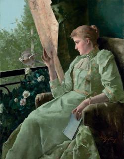 Alfred Stevens - Symphonie en vert