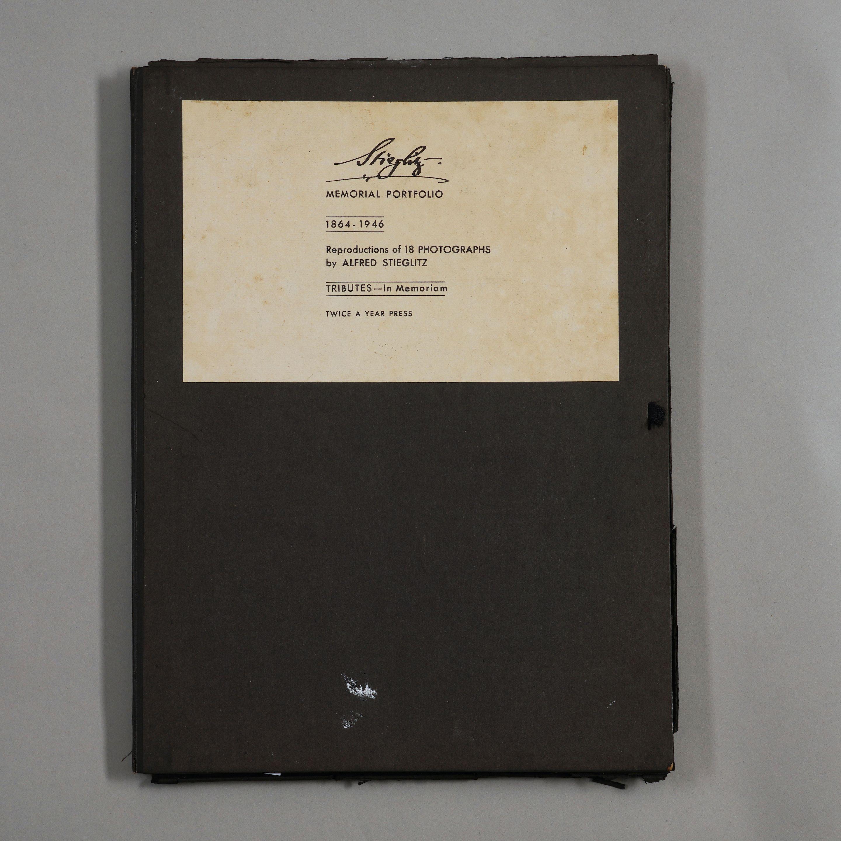 Alfred Stieglitz - Memorial Portfolio (incomplete)