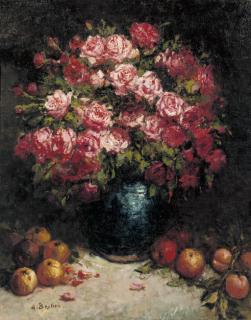 Alfred Theodore Joseph Bastien - Apples and roses