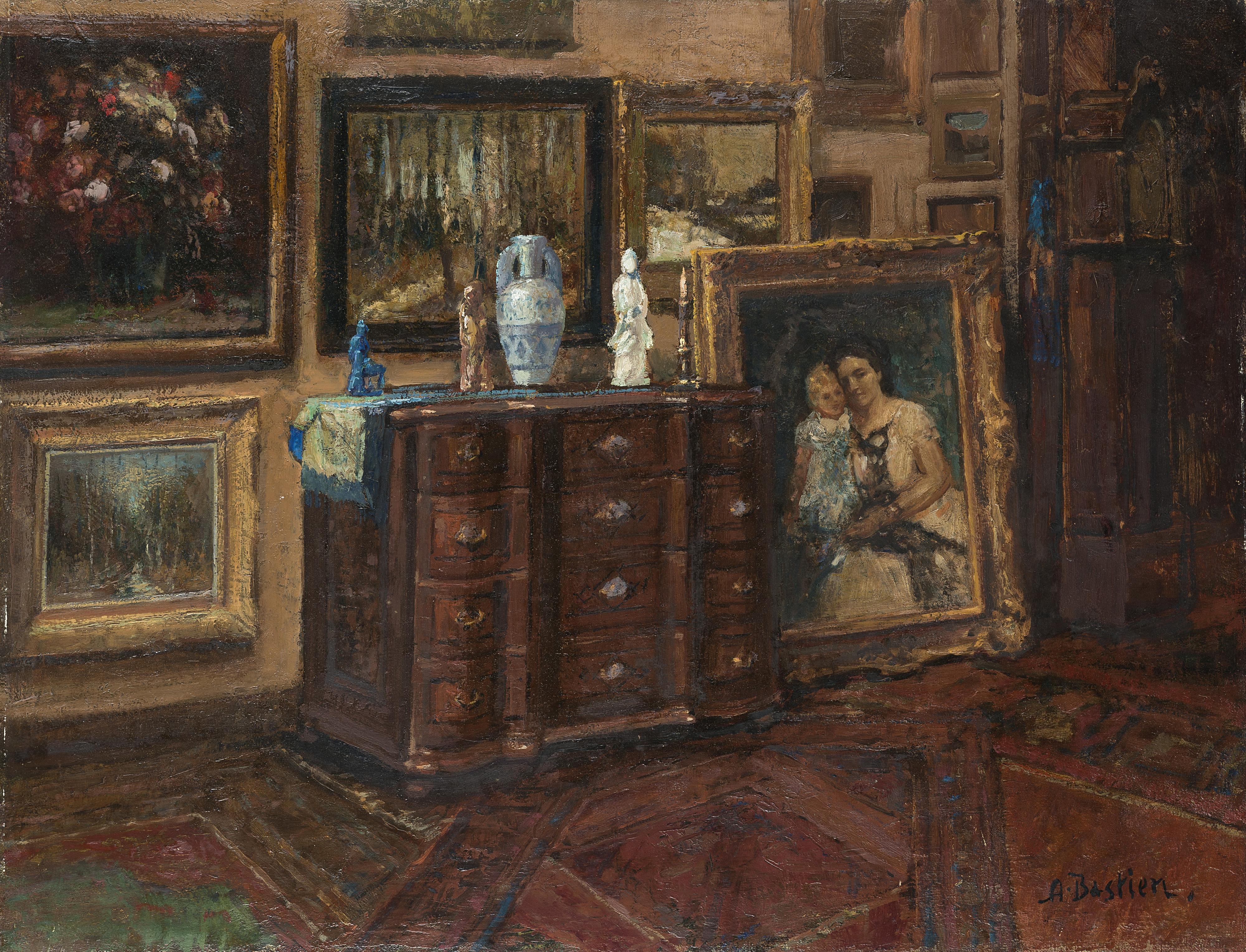 Alfred Théodore Joseph Bastien - Le soir sur l\'infini