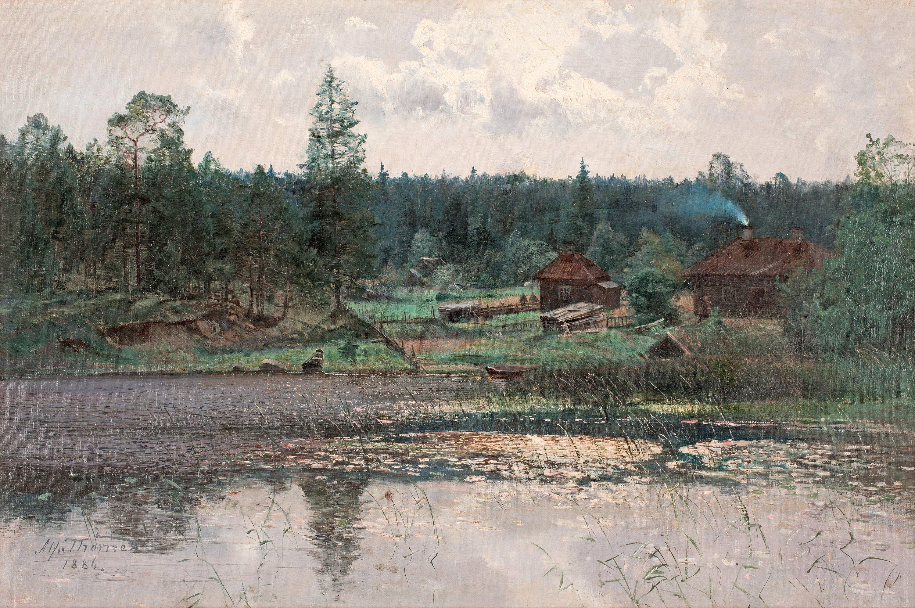 Alfred Thörne - Landscape with lake