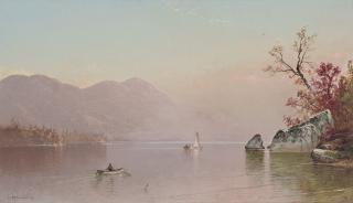Alfred Thompson Bricher - Autumn Mist, Lake George