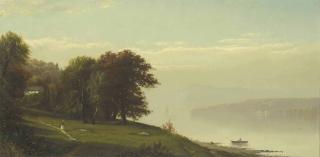 Alfred Thompson Bricher - Landscape on the Hudson