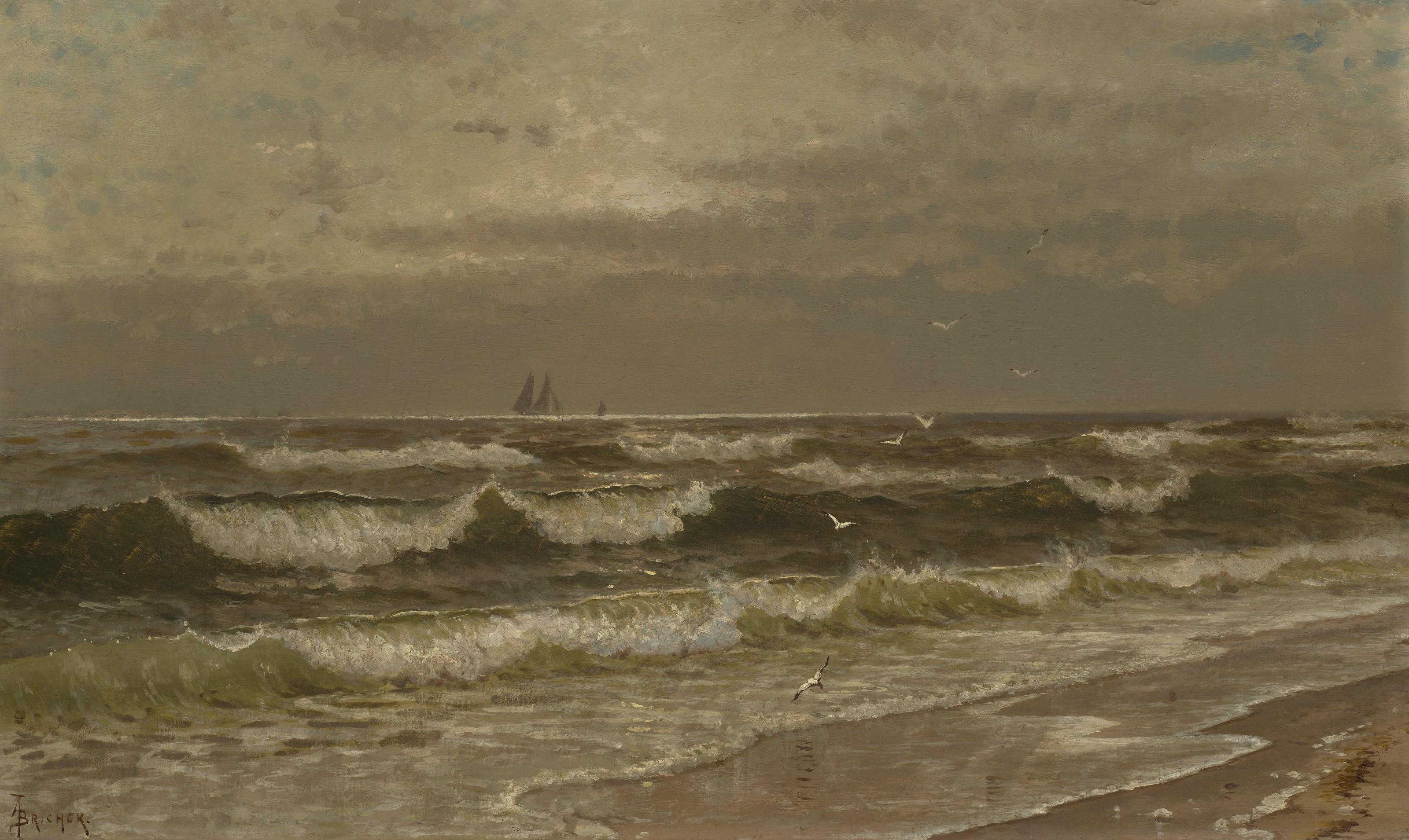 Alfred Thompson Bricher - On Brigantine Beach