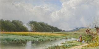 Alfred Thompson Bricher - On the Meadows of Old Newburyport