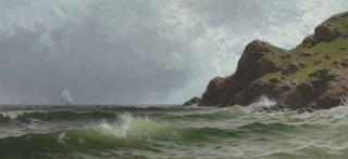 Alfred Thompson Bricher - Sailing Off the Coast