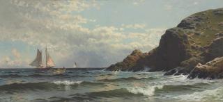 Alfred Thompson Bricher - Schooner Off Grand Manan Island