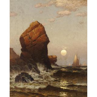 Alfred Thompson Bricher - Seascape, Early Evening
