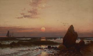 Alfred Thompson Bricher - Sunset at Montauk, L.I.