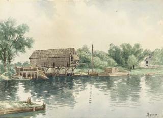 Alfred Thompson Bricher - The Boathouse