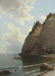 Alfred Thompson Bricher - Two Ladies in a Rowboat