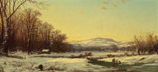 Alfred Thompson Bricher - Winter\'S Glow