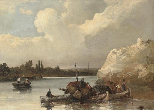 Alfred Vickers, Sen. - Fishermen sorting their pots, at the end of the day