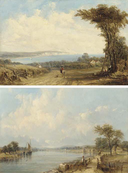 Alfred Vickers - Sandown Bay; On the Medina, Newport, Isle of Wight