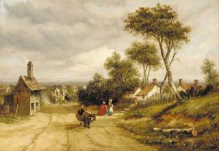 Alfred Vickers - Walmer From The Downs Looking Towards Deal