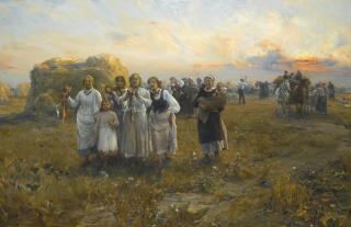 Alfred Von Wierusz-Kowalski - Polish harvest Festival