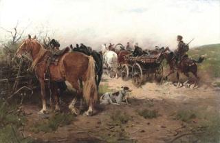 Alfred von Wierusz-Kowalski - Returning home