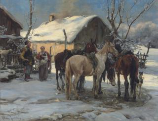Alfred Von Wierusz-Kowalski - The return home