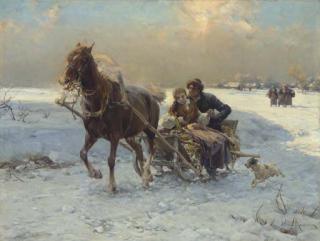 Alfred von Wierusz-Kowalski - The Sleigh Ride