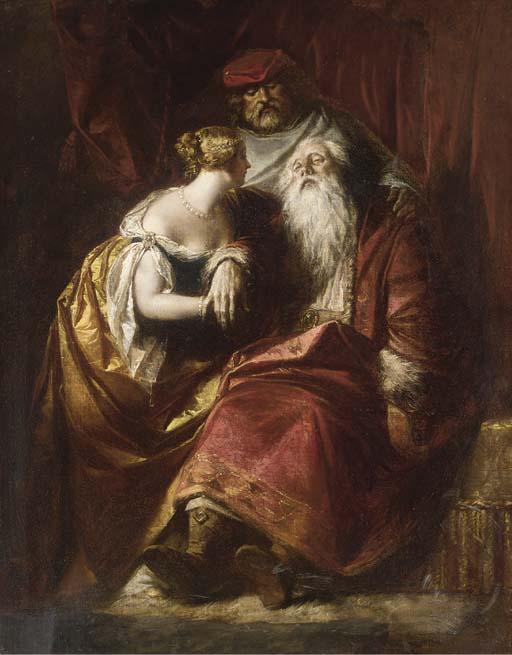 Alfred W. Elmore, R.A. - The death of King Lear
