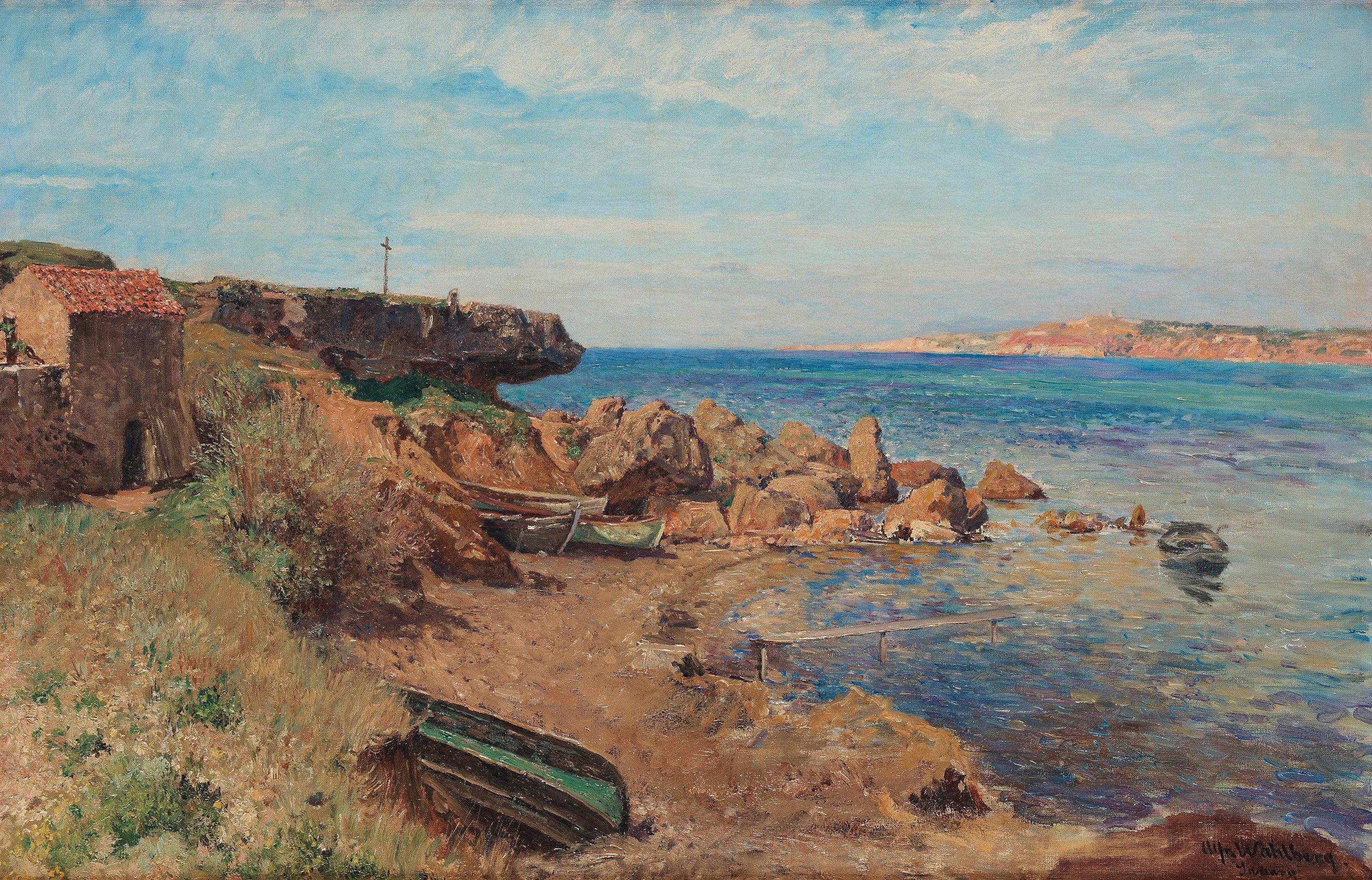 Alfred Wahlberg - Sanary-sur-Mer, Provence.