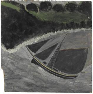Alfred Wallis - A Fishing Boat Off The Coast