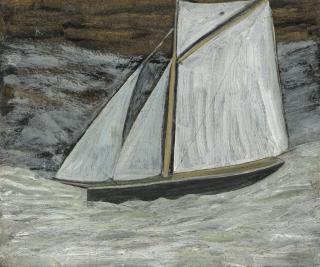 Alfred Wallis - A gaff-rigged sailing boat