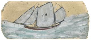 Alfred Wallis - A Schooner Under Full Sail