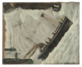 Alfred Wallis - A Trawler in Mount’s Bay