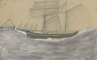 Alfred Wallis - Green Sail Boat