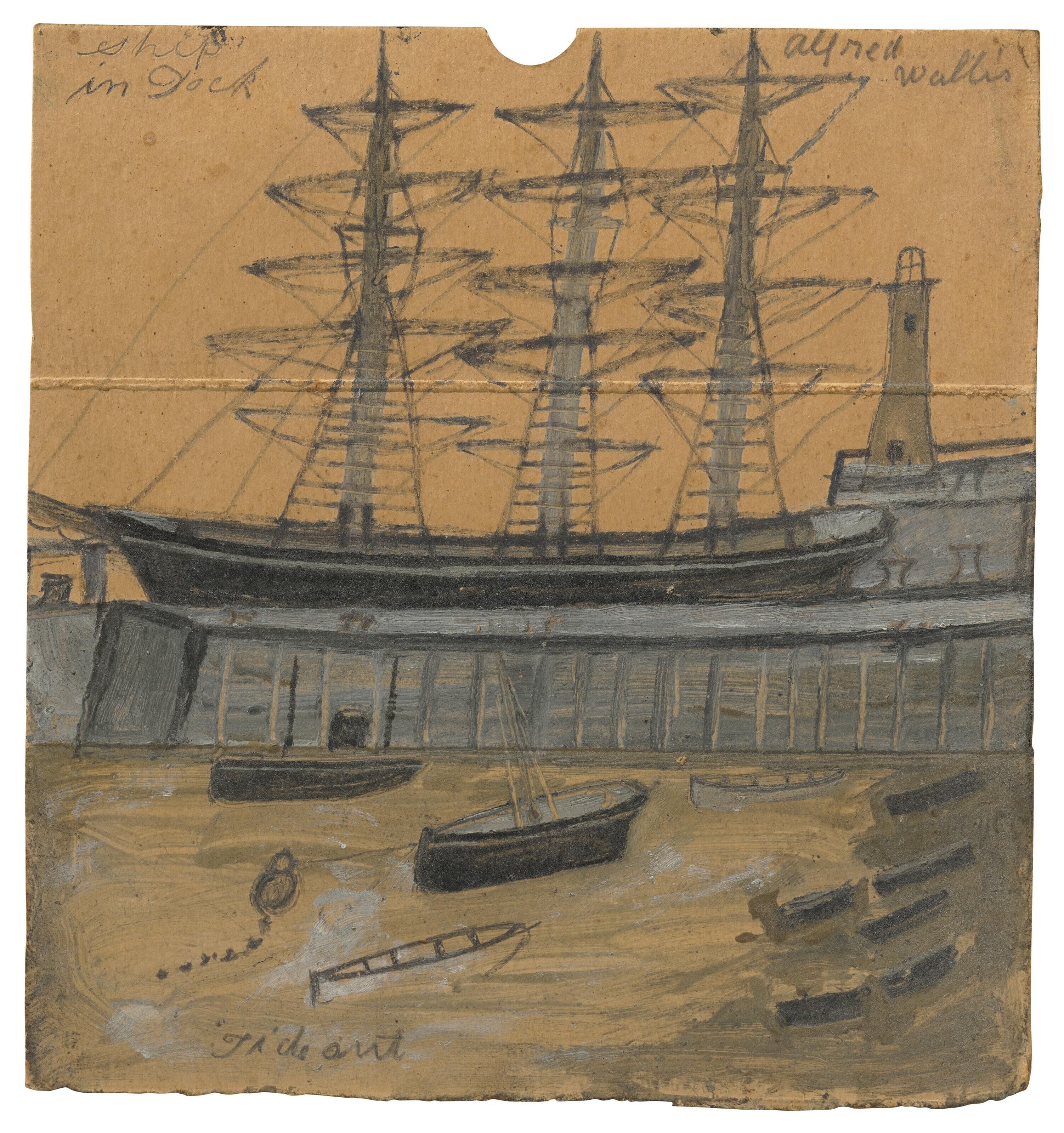 Alfred Wallis - Ship in Dock