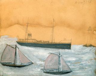 Alfred Wallis - Ships and Lighthouse