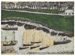 Alfred Wallis - Ships With Flowering Trees