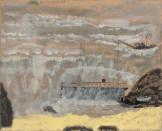 Alfred Wallis - Sinking Ship and Lifeboat
