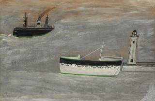 Alfred Wallis - Steamer, Lifeboat and Lighthouse