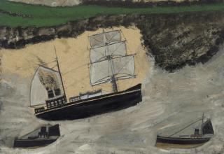 Alfred Wallis - Three Steamers