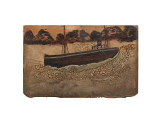 Alfred Wallis - Trawler at sea
