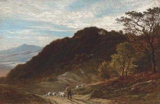 Alfred Walter Williams - Returning home with the flock