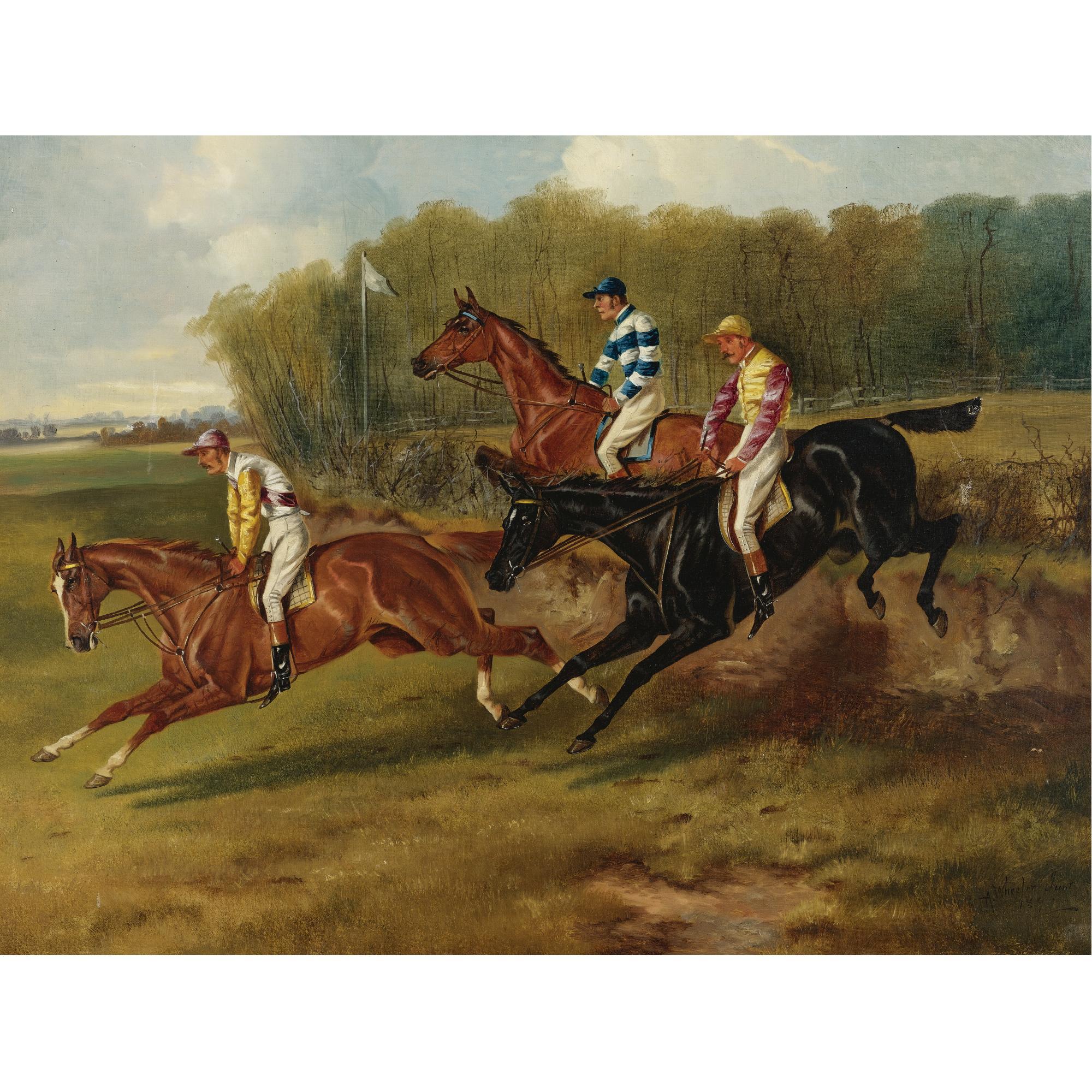 Alfred Wheeler - British The Steeplechase