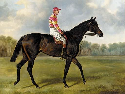 Alfred Wheeler - Ladas, with jockey up