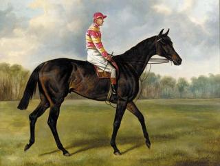 Alfred Wheeler - Ladas, with jockey up