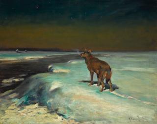 Alfred Wierusz-Kowalski - On The Hunt