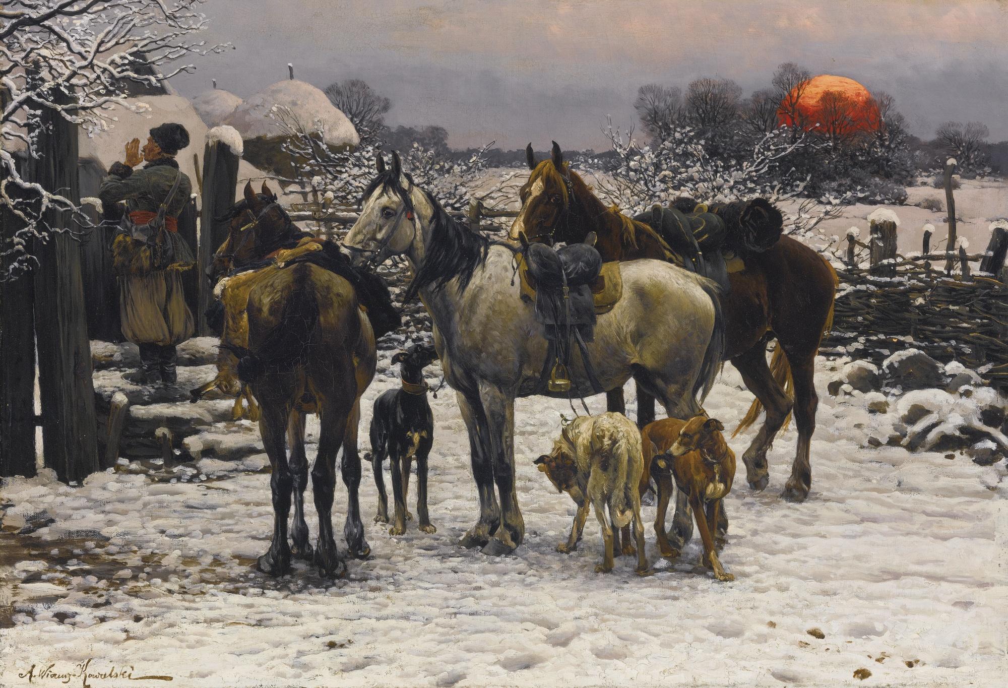 Alfred Wierusz-Kowalski - Polish returning Home