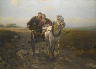 Alfred Wierusz-Kowalski - Polish the Merry Ride
