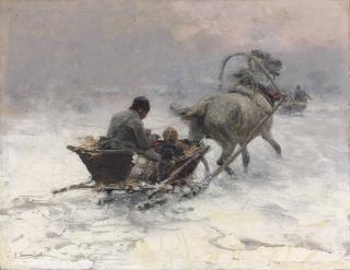 Alfred Wierusz-Kowalski - Sleight ride