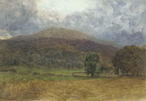 Alfred William Hunt, R.W.S. - A Churchyard, Capel Curig