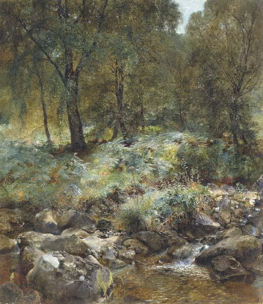 Alfred William Hunt, R.W.S. - \'When the leaves begin to turn\'