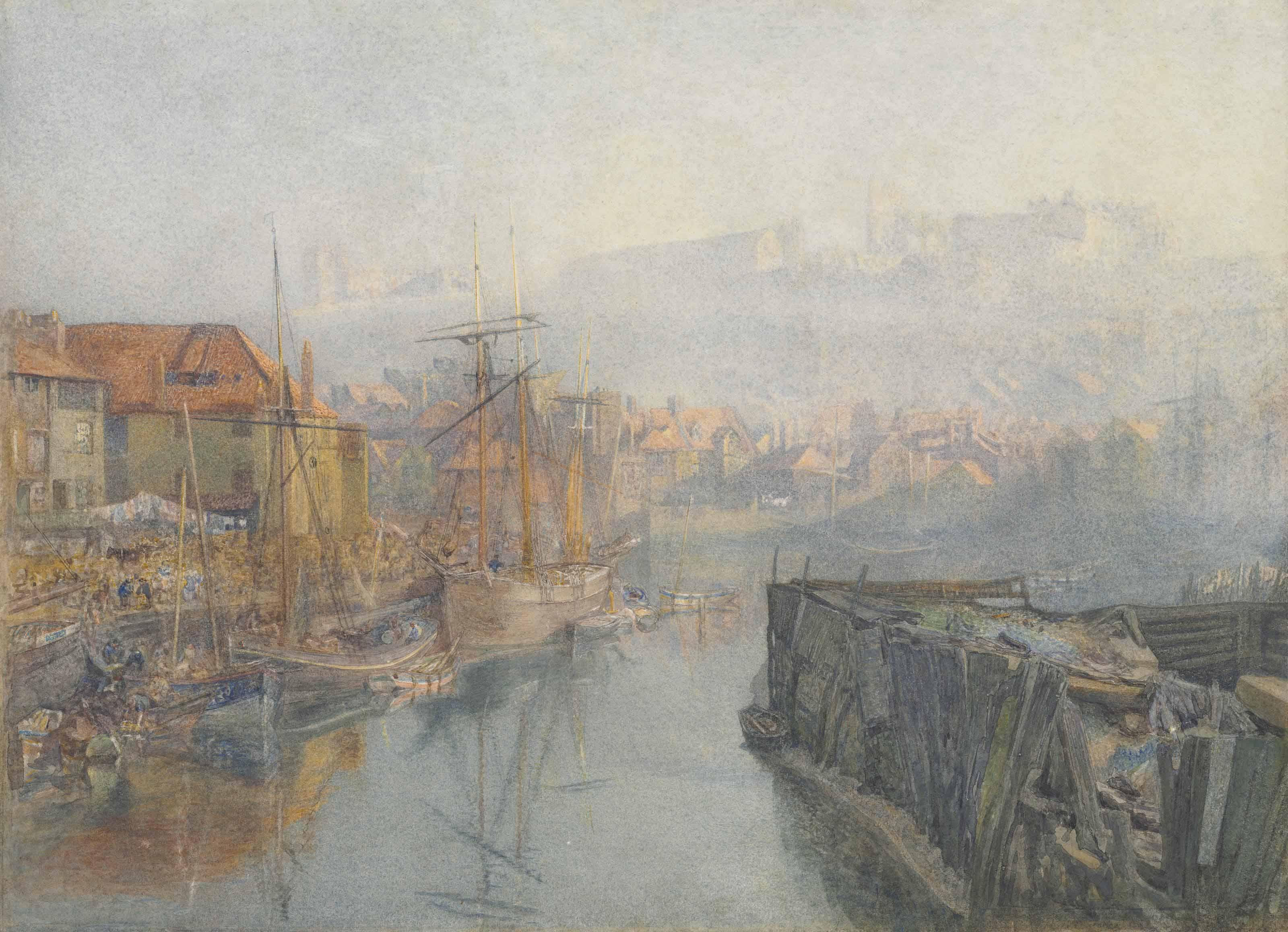 Alfred William Hunt, R.W.S. - Whitby Harbour