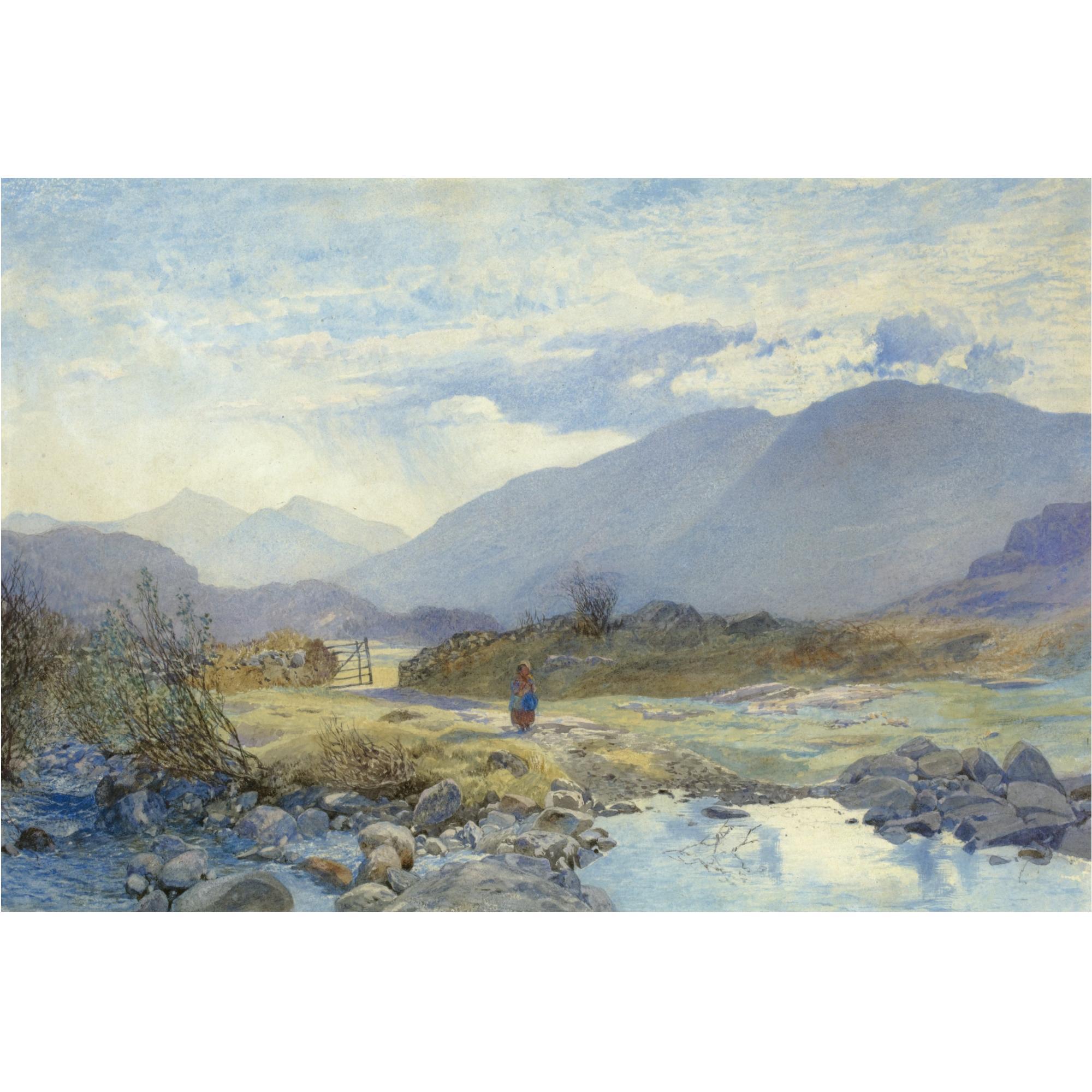 Alfred William Hunt - Capel Curig With Snowdon And The Glyders In The Distance, North Wales