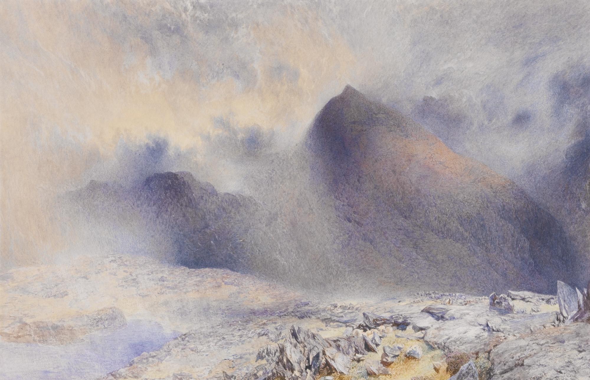 Alfred William Hunt - Mount Snowdon Through Clearing Clouds